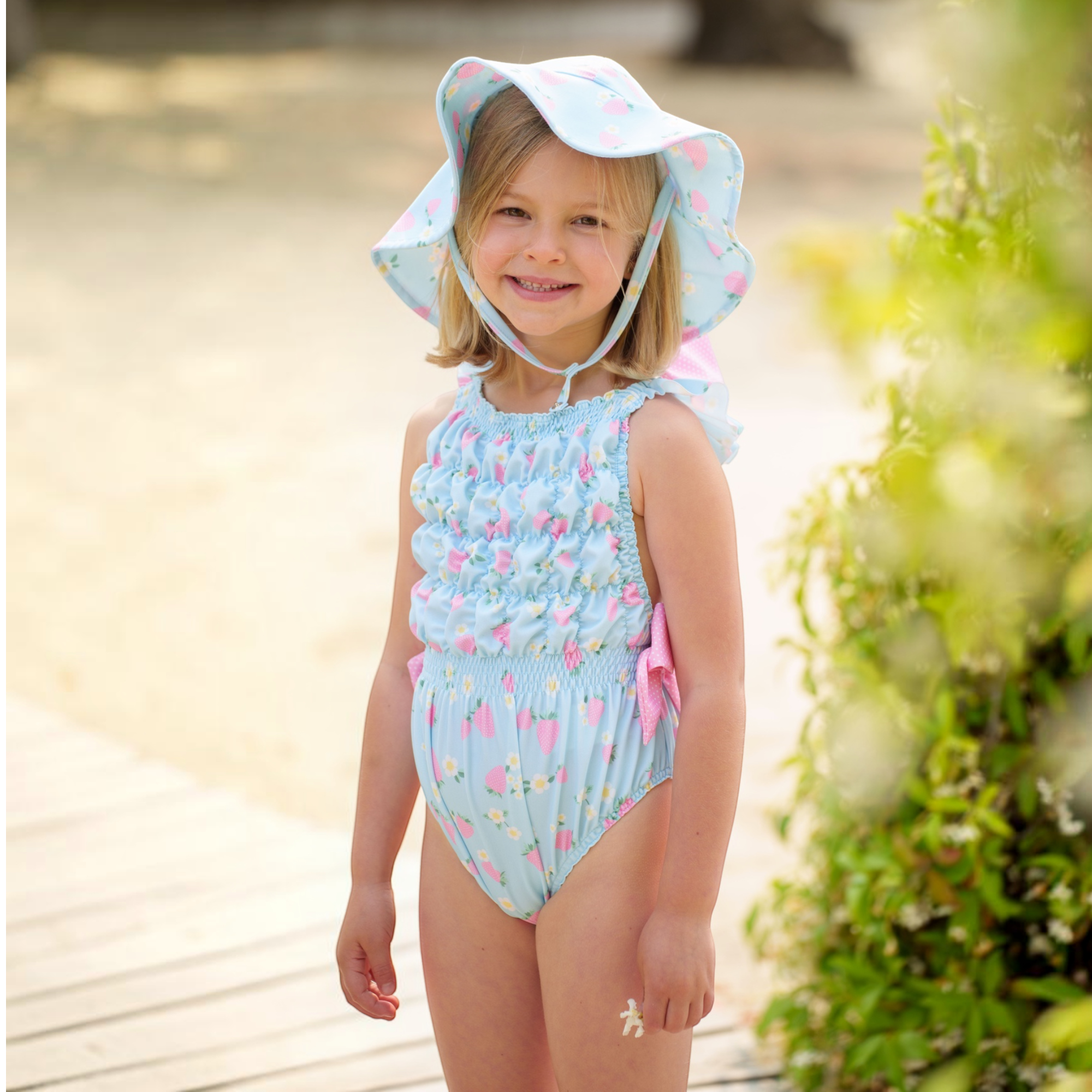 Summer berries Frilled Swimsuit