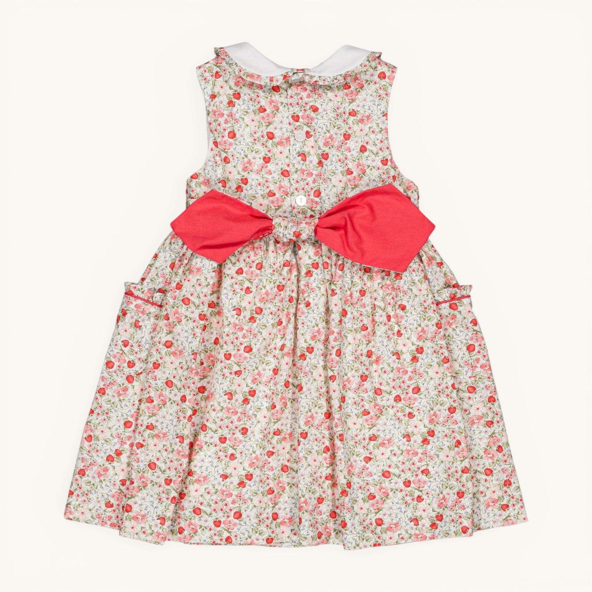 Ixia Smocked Dress — Cherry Print