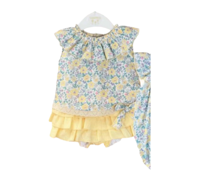 Conjunto Capri Amarillo para niña