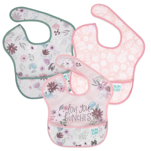 Super bib 3 pack Floral