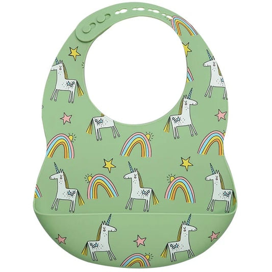 Unicorn silicone bib