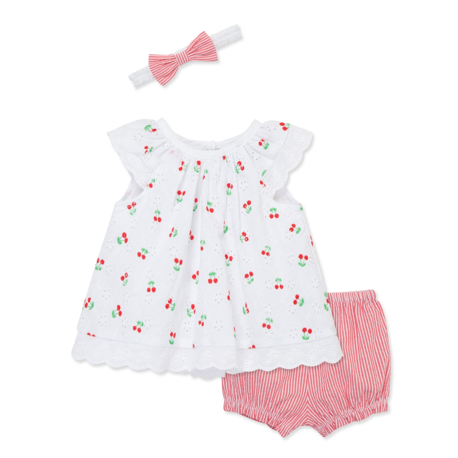 Cherry eyelet Sunsuit